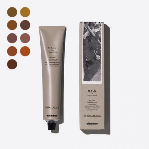 Mask with Vibrachrom M5.34 Дуже свiтлий коричневий золотисто-мiдний Davines крем-фарба для перманентного фарбування