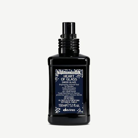 SHEER glaze Термозащитный флюид для блеска волос Heart of Glass Davines, 150 мл