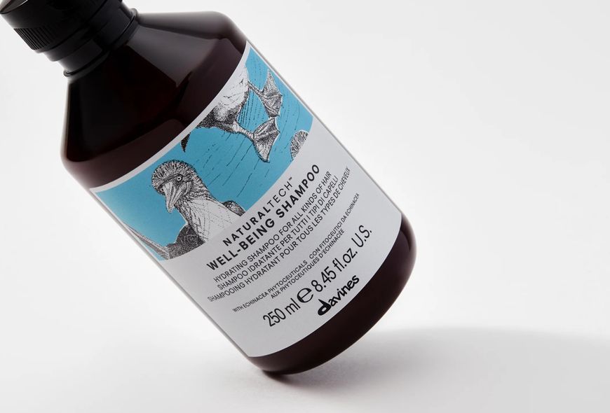 WELL BEING Shampoo Зволожувальний шампунь для всіх типів волосся Naturaltech Davines, 250 мл