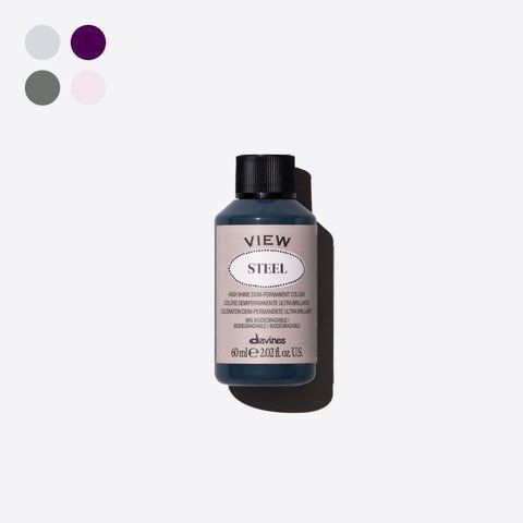 VIEW charcoal grey темно-серый Davines демиперманентный краситель
