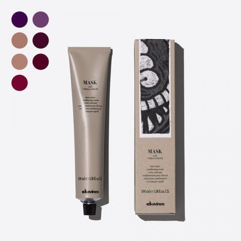 Mask with Vibrachrom M6.35 Темный блонд золотисто-махагоновый Davines крем-краска для перманентного окрашивания