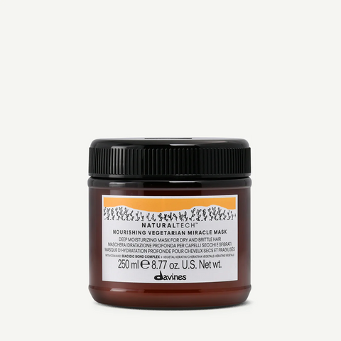 NOURISHING Vegetarian Miracle Mask Живильна зволожувальна маска Вегетаріанське диво для сухого та ламкого волосся Naturaltech Davines, 250 мл