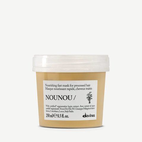 NOUNOU Hair Mask Маска для відновлення та глибокого живлення пошкодженого та ламкого волосся Essential Haircare Davines, 250 мл