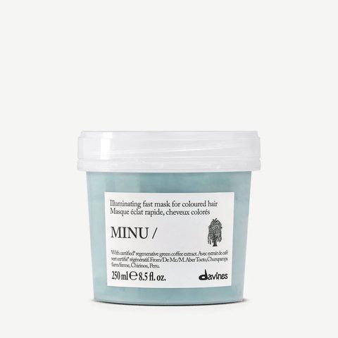 MINU Hair Mask Восстановительная маска для блеска и сохранения цвета окрашенных волос Essential Haircare Davines, 250 мл