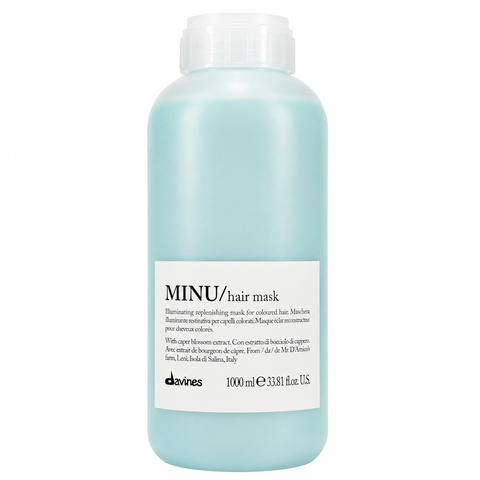 MINU Hair Mask Відновлювальна маска для блиску та збереження кольору фарбованого волосся Essential Haircare Davines, 1000 мл