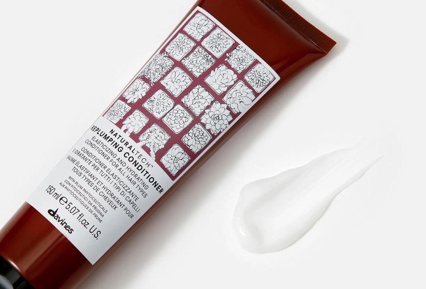 REPLUMPING Cоnditioner Зволожувальний кондиціонер для ущільнення волосся Naturaltech Davines, 150 мл