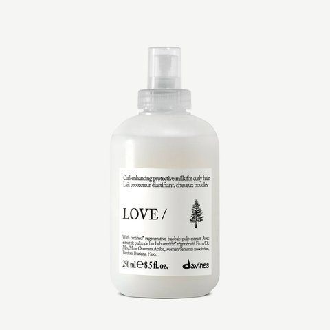 LOVE CURL Enhancing Milk Живильне молочко з термозахистом для еластичності, контролю та виразної форми локонів Essential Haircare Davines, 250 мл